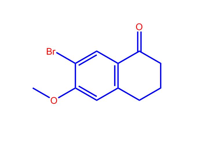 7-溴-6-甲氧基-3,4-二氢萘-1(2H)-酮,7-Bromo-6-methoxy-3,4-dihydronaphthalen-1(2H)-one
