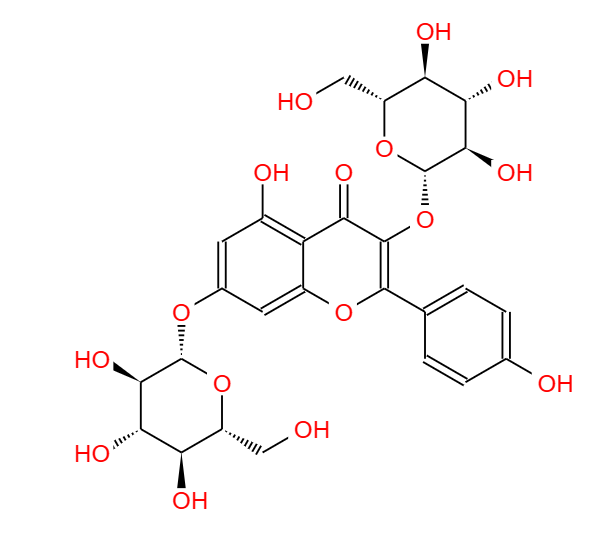 山柰酚-3,7-二-O-葡萄糖苷,Kaempferol-3,7-O-di-β-D-glucopyranside