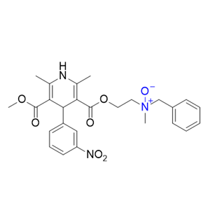 尼卡地平杂质17,N-benzyl-2-((5-(methoxycarbonyl)-2,6-dimethyl-4-(3-nitrophenyl)-1,4-dihydropyridine-3-carbonyl)oxy)-N-methylethan-1-amine oxide