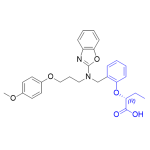 佩玛贝特杂质04,(R)-2-(2-((benzo[d]oxazol-2-yl(3-(4-methoxyphenoxy)propyl)amino)methyl)phenoxy)butanoic acid