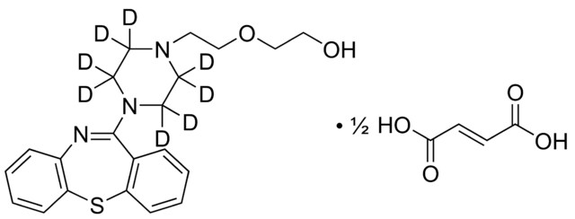 喹硫平-D<SUB>8标准液 CRM</SUB> hemifumarate 溶液