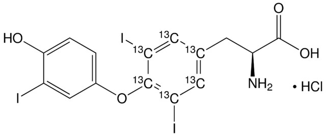 3,3′,5-三碘甲腺原氨酸-(<I>酪氨酸苯基</I>-<SUP>13</SUP>C<SUB>6</SUB>) 盐酸盐