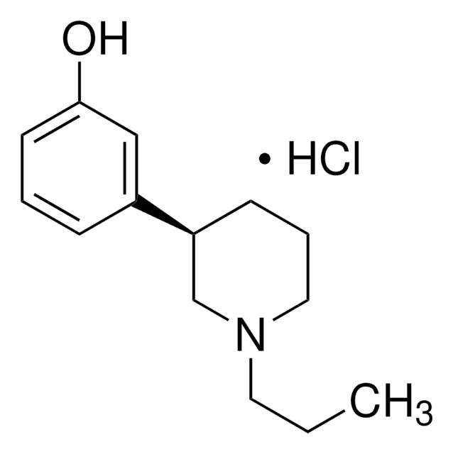 R(+)-3-(3-Hydroxyphenyl)-N-propylpiperidine hydrochloride