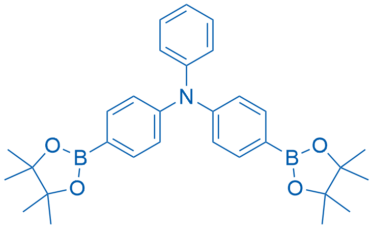 N-苯基-4-(4,4,5,5-四甲基-1,3,2-二氧硼杂环戊烷-2-基)-N-(4-(4,4,5,5-四甲基-1,3,2-二氧硼杂环戊烷-2-基)苯基)苯胺,N-Phenyl-4-(4,4,5,5-tetramethyl-1,3,2-dioxaborolan-2-yl)-N-(4-(4,4,5,5-tetramethyl-1,3,2-dioxaborolan-2-yl)phenyl)aniline