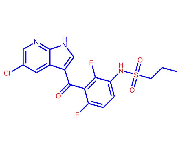 N-[3-[(5-氯-1H-吡咯并[2,3-B]吡啶-3-基)羰基]-2,4-二氟苯基]-1-丙磺酰胺,N-[3-[(5-Chloro-1H-pyrrolo[2,3-b]pyridin-3-yl)carbonyl]-2,4-difluorophenyl]-1-propanesulfonamide