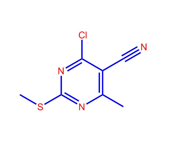 4-氯-6-甲基-2-甲硫基-5-氰基嘧啶,4-Chloro-6-methyl-2-(methylthio)pyrimidine-5-carbonitrile