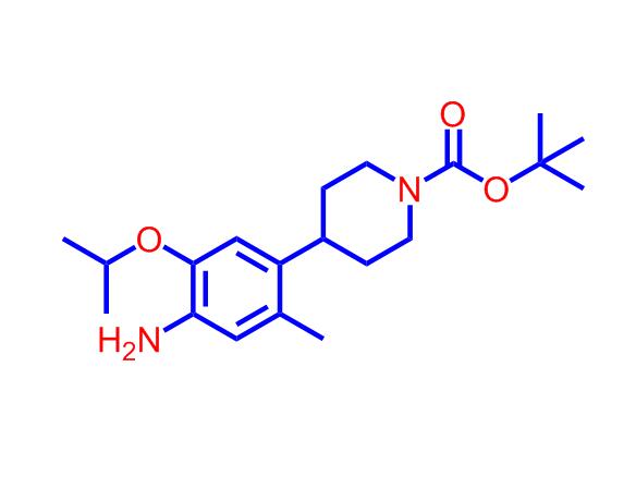 4-(4-氨基-5-异丙氧基-2-甲基苯基)哌啶-1-甲酸叔丁酯,tert-butyl 4-(4-aMino-5-isopropoxy-2-Methylphenyl)piperidine-1-carboxylate