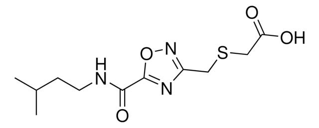 [({5-[(Isopentylamino)carbonyl]-1,2,4-oxadiazol-3-yl}methyl)sulfanyl]acetic acid,1119450-93-9
