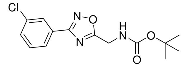 tert-Butyl (3-(3-chlorophenyl)-1,2,4-oxadiazol-5-yl)methylcarbamate,1338650-30-8