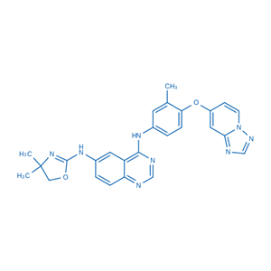 N4-(4-([1,2,4]三唑基[1,5-a]吡啶-7-酰氧基)-3-甲基苯基)-N6-(4,4-二甲基-4,5-二氢噁唑-2-基)喹唑啉-4,6-二胺,N4-(4-([1,2,4]Triazolo[1,5-a]pyridin-7-yloxy)-3-methylphenyl)-N6-(4,4-dimethyl-4,5-dihydrooxazol-2-yl)quinazoline-4,6-diamine