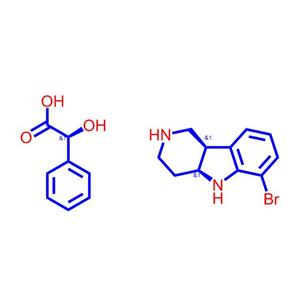 (4aS,9bR)-6-溴-2,3,4,4a，5,9b-六氢-1H-吡啶并[4,3-b]吲哚 (S)-2-羟基-2-苯基乙酸酯,(4aS,9bR)-6-bromo-1H,2H,3H,4H,4aH,5H,9bH-pyrido[4,3-b]indole