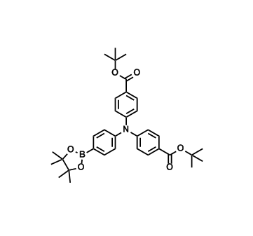 4,4'-((4-(4,4,5,5-四甲基-1,3,2-二氧硼杂环戊烷-2-基)苯基)氮杂二基)二苯甲酸二叔丁酯,Di-tert-butyl 4,4'-((4-(4,4,5,5-tetramethyl-1,3,2-dioxaborolan-2-yl)phenyl)azanediyl)dibenzoate