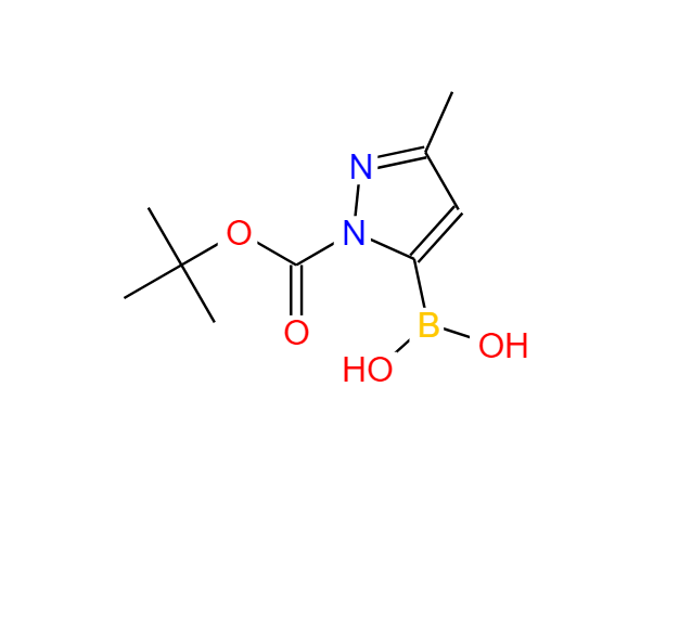 1-(叔丁氧羰基)-3-甲基吡唑-5-硼酸,1-(tert-Butoxycarbonyl)-3-methyl-1H-pyrazol-5-ylboronic acid