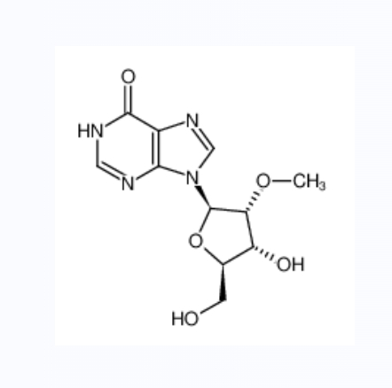 2’-O-甲基肌苷,9-[(2R,3R,4R,5R)-4-hydroxy-5-(hydroxymethyl)-3-methoxyoxolan-2-yl]-3H-purin-6-one