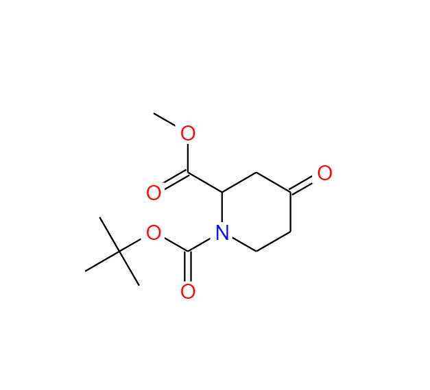 4-氧代-1,2-哌啶二羧酸 1-叔丁酯 2-甲酯,4-Oxo-1,2-piperidinedicarboxylic acid 1-(tert-butyl) 2-methyl ester