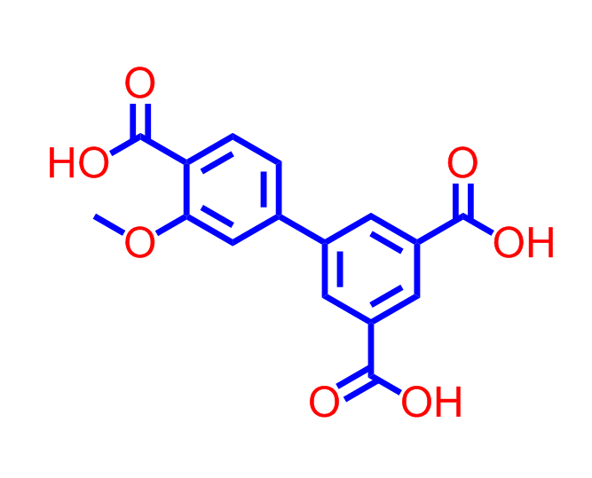 3'-甲氧基-3,4',5-聯(lián)苯三甲酸,[1,1'-Biphenyl]-3,4',5-tricarboxylic acid, 3'-methoxy