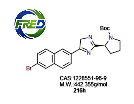 (S)-2-(5-(6-溴萘-2-基)-1H-咪唑-2-基)吡咯烷-1-羧酸叔丁酯,Tert-butyl (S)-2-(5-(6-bromonaphthalen-2-yl)-1H-imidazol-2-yl)pyrrolidine-1-carboxylate