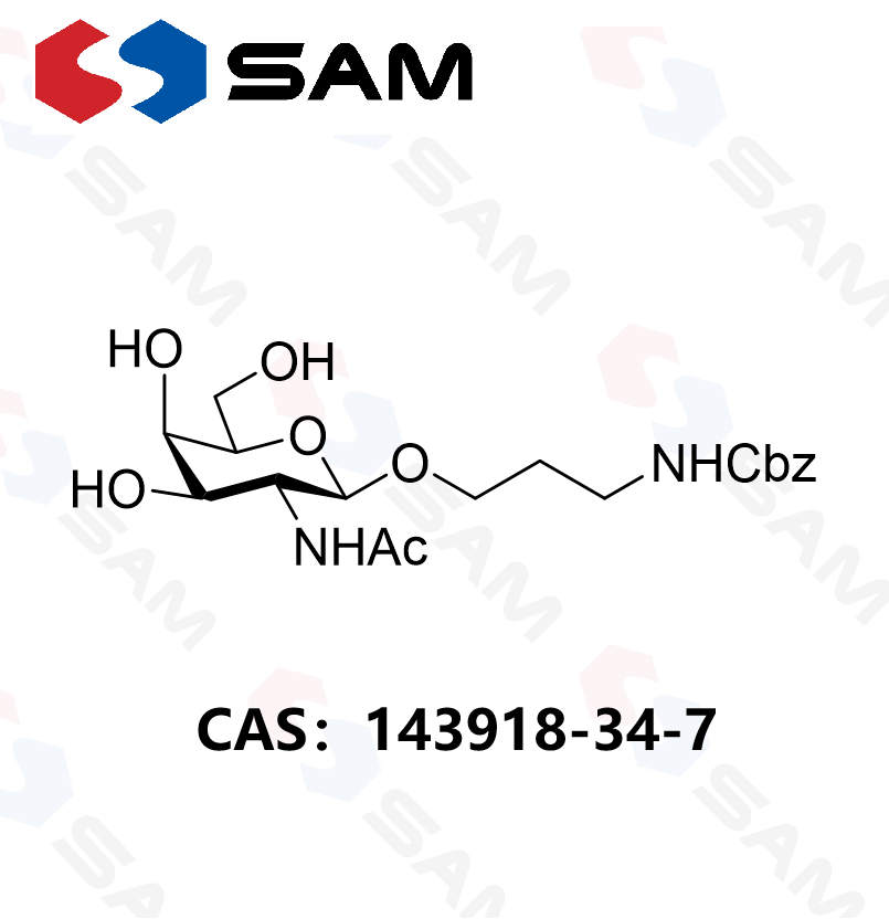 [3-[[2-(乙酰氨基)-2- 脱氧-β-D-吡喃半乳糖基]氧基]丙基] ，氨基甲酸苯甲基酯,[3-[[2-(acetylamino)-2-deoxy-β-D-galactopyranosyl]oxy]propyl], phenylmethyl ester Carbamic acid carbamic acid