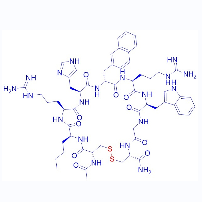 MC4 受体拮抗剂HS024,Acetyl-(Cys3,Nle4,Arg5,D-2-Nal7,Cys11)-α-MSH (3-11) amide