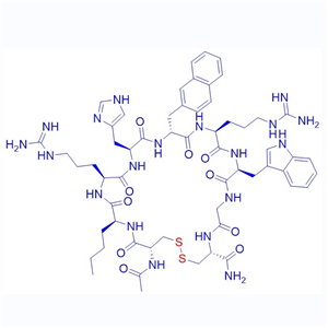 MC4 受体拮抗剂HS024/212370-59-7/Acetyl-(Cys3,Nle4,Arg5,D-2-Nal7,Cys11)-α-MSH (3-11) amide