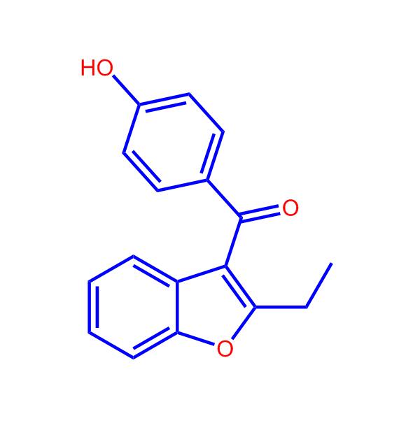 2-乙基-3-对羟基苯甲酰基苯并呋喃,Benzarone