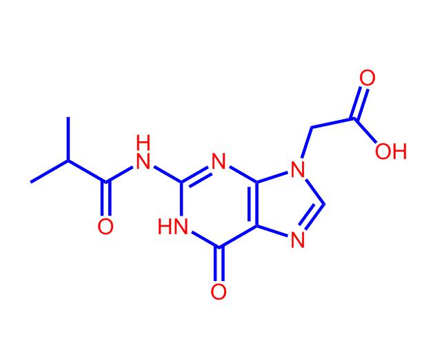 2-(2-异丁酰氨基-6-氧代-1H-嘌呤-9(6H)-基)乙酸,2-(2-Isobutyramido-6-oxo-1H-purin-9(6H)-yl)aceticacid