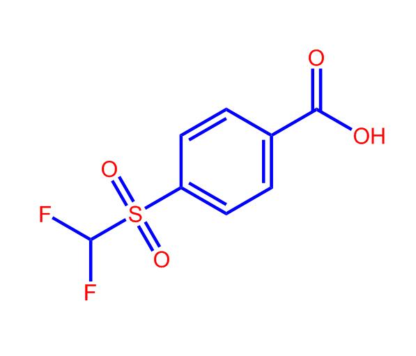 4 - （（二氟甲基）磺酰基）苯甲酸,4-((difluoromethyl)sulfonyl)benzoic acid