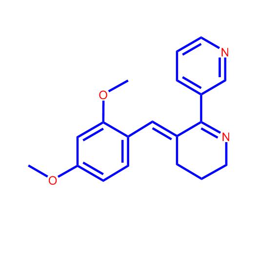 (3E)-3-[(2,4-二甲氧基苯基)亚甲基]-3,4,5,6-四氢-2,3'-联吡啶二盐酸盐,3-(2,4-diMethoxybenzylidene)anabaseine