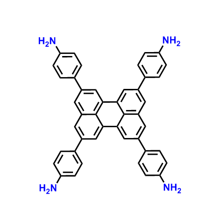 4,4',4'',4'''-(苝-2,5,8,11-四基)四苯胺,4,4',4'',4'''-(perylene-2,5,8,11-tetrayl)tetraaniline