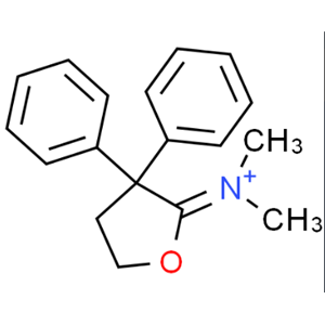 3,3-二苯基四氢呋喃-2-亚基二甲基溴化胺,(dihydro-3,3-diphenyl-3H-furan-2-ylidene)dimethylammonium bromide