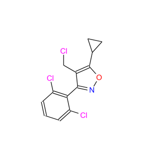 4-(氯甲基)-5-环丙基-3-(2,6-二氯苯基)-1,2-噁唑