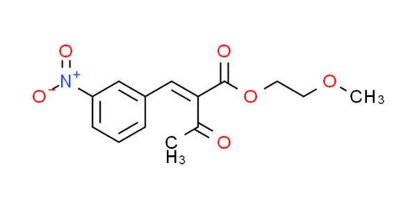 3-硝基苯叉基乙酰乙酸甲氧乙酯,2-methoxyethyl-2-[3-nitrobenzyledene)Acetoacetate