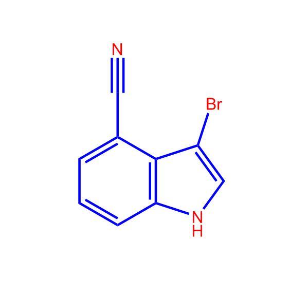 3-溴-4-氰基-1H-吲哚,3-Bromo-1H-indole-4-carbonitrile