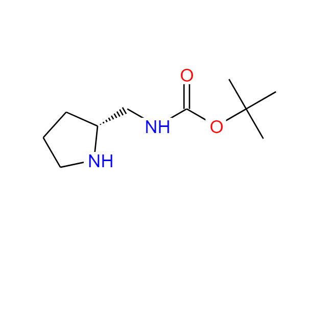 (R)-2-BOC-氨甲基吡咯烷,Carbamic acid, [(2R)-2-pyrrolidinylmethyl]-, 1,1-dimethylethyl ester (9CI)