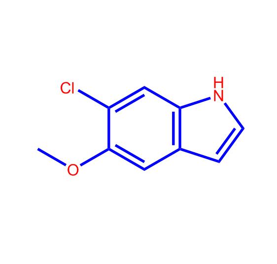 6-氯-5-甲氧基-1H-吲哚,1H-Indole, 6-chloro-5-Methoxy-