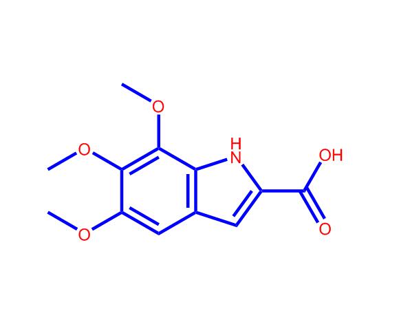 5,6,7-三甲氧基-1H-吲哚-2-羧酸,5,6,7-trimethoxy-1H-indole-2-carboxylic acid