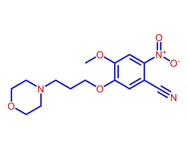 2-硝基-4-甲氧基-5-(3-吗啉丙氧基)苯甲腈,2-Amino-4-methoxy-5-(3-morpholinopropoxy)benzonitrile