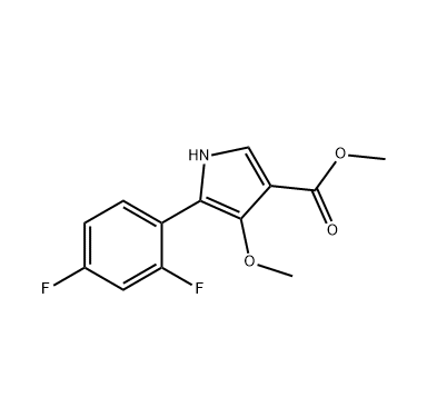 5-(2,4-二氟苯基)-4-甲氧基-1H-吡咯-3-羧酸甲酯;4-甲氧基-5-(2,4-二氟苯基)吡咯-3-甲酸甲酯;非苏拉赞杂质1,methyl 5-(2,4-difluorophenyl)-4-methoxy-1H-pyrrole-3-carboxylate