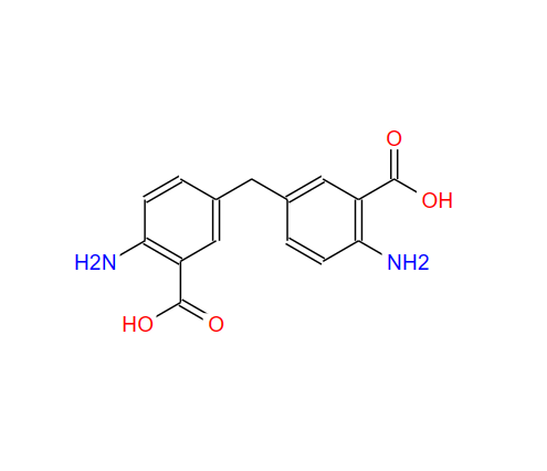 6,6'-双氨基-3,3'-甲叉基二苯甲酸,5,5'-Methylenebis(2-aminobenzoic acid)