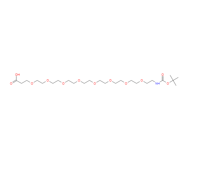 N-叔丁氧羰基-七聚乙二醇-羧酸,t-Boc-N-amido-PEG8-acid