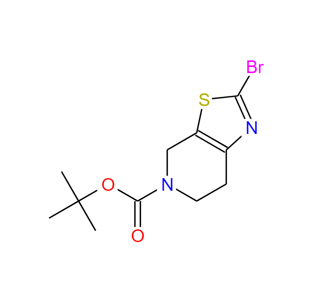 2-溴-6,7-二氢噻唑[5,4-C]吡啶-5(4H)-羧酸叔丁酯,tert-butyl 2-bromo-6,7-dihydrothiazolo[5,4-c]pyridine-5(4H)-carboxylate