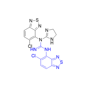 替扎尼定杂质02,1,3-bis(5-chloro-2,1,3-benzothiadiazol-4-yl)-1-(4,5- dihydro-1H-imidazol-2-yl)guanidine