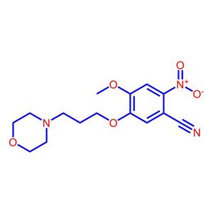 2-硝基-4-甲氧基-5-(3-吗啉丙氧基)苯甲腈,2-Amino-4-methoxy-5-(3-morpholinopropoxy)benzonitrile