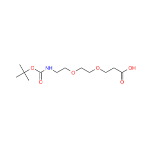 N-叔丁氧羰基-二聚乙二醇-羧酸