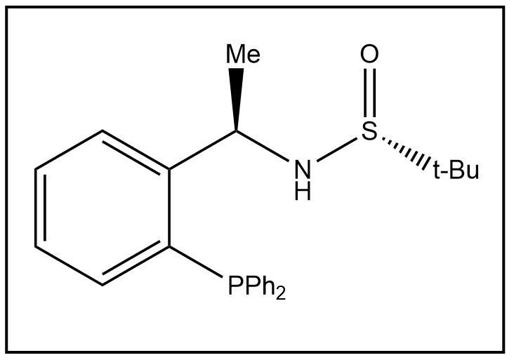 S(R)]-N-[(1R)-1-[2-(二苯基膦)苯基]乙基]-2-叔丁基亞磺酰胺,S(R)]-N-[(1R)-1-[2-(Diphenylphosphino)phenyl]ethyl]-2-methyl-2-propanesulfinamide