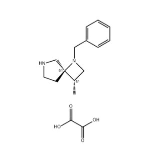 迪高替尼关键中间体,1,6-Diazaspiro[3.4]octane, 3-methyl-1-(phenylmethyl)-, ethanedioate (2:1), (3S,4R)-