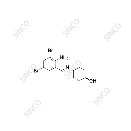 氨溴索杂质C,(1r,4r)-4-(((E)-2-amino-3,5-dibromobenzylidene)amino)cyclohexan-1-ol