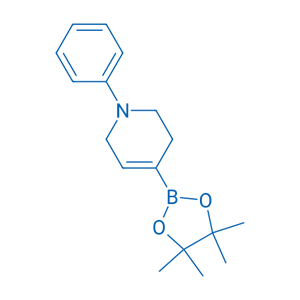 1-苯基-4-(4,4,5,5-四甲基-1,3,2-二氧硼杂环戊烷-2-基)-1,2,3,6-四氢吡啶,1-Phenyl-4-(4,4,5,5-tetramethyl-1,3,2-dioxaborolan-2-yl)-1,2,3,6-tetrahydropyridine