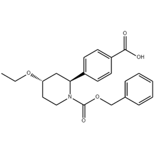 （2S，4S）-2-（4-羧基苯基）-4-乙氧基-1-芐基-1-哌啶甲酸酯,1-Piperidinecarboxylic acid, 2-(4-carboxyphenyl)-4-ethoxy-, 1-(phenylmethyl) ester, (2S,4S)-