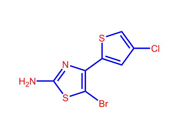 2-氨基-4-（4-氯噻吩-2-基）-5-溴噻唑,5-bromo-4-(4-chlorothiophen-2-yl)thiazol-2-amine